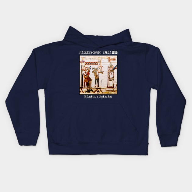 Bayeux Tapestry Halley’s Comet – Circa 1066 Kids Hoodie by In-Situ